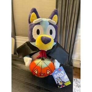 Bluey Halloween Plush Toy with Pumpkin